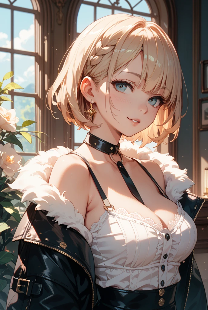 (((Meisterwerk)))女の子1人,Standing in a beautiful garden,Strahlendes Wetter,Atemberaubend realistisch,Vortex-Kamera,von vorne,arms behind back,blonde harre,Bobcut,glatte harre,blonde harre,blaue Augen,cute smile,mid large breasts,Breasts pressed together,sehr enges themd,man sieht die nippel durch die kleidung,sehr kurze shorts,upper body close-up,very high quality,very high definition,NSFW,nackt,zeigen