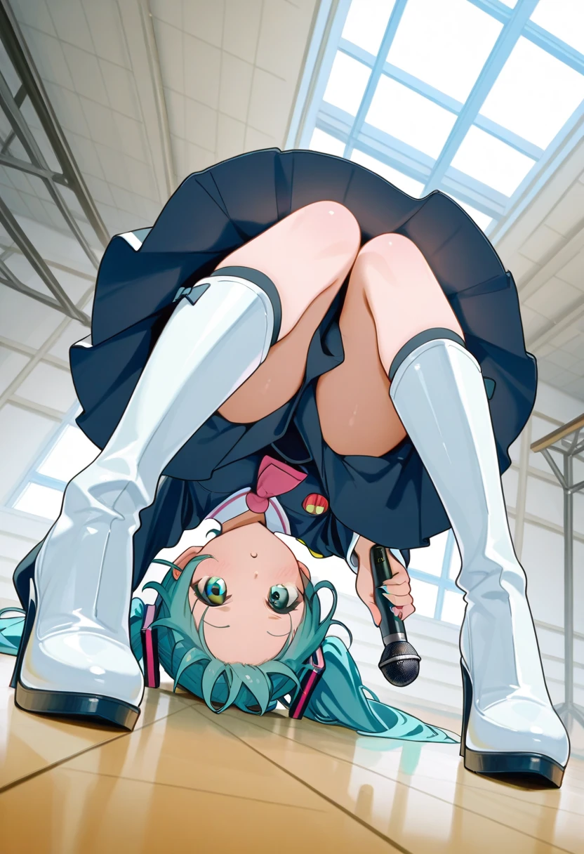 BREAK Perfect Anatomy、Highest quality、(cute:1.1)、(cute)、(High resolution:1.2)、Unbelievably absurd:1.3、Incredible illustrations、(cuteイラスト:1.2)、nsfw,(Beautiful background、Late Night、Bedroom、Red Curtain)、1girl(Green hair, red eyes、curl outward hair(child,(a girl, , height 1.3meters, 30kg),0-year-old,flat chest)(school uniform,White Silk Sexy Lingerie、garter belt)(、)( Sex preparation:1.2,panties aside)sex toy(dildo),pussy juice:1.2,Preparing ,(shackles,restrained、chain、gagged)(upskirt,cinematic angle) Against the wall、Hands above head,legs apart,rape