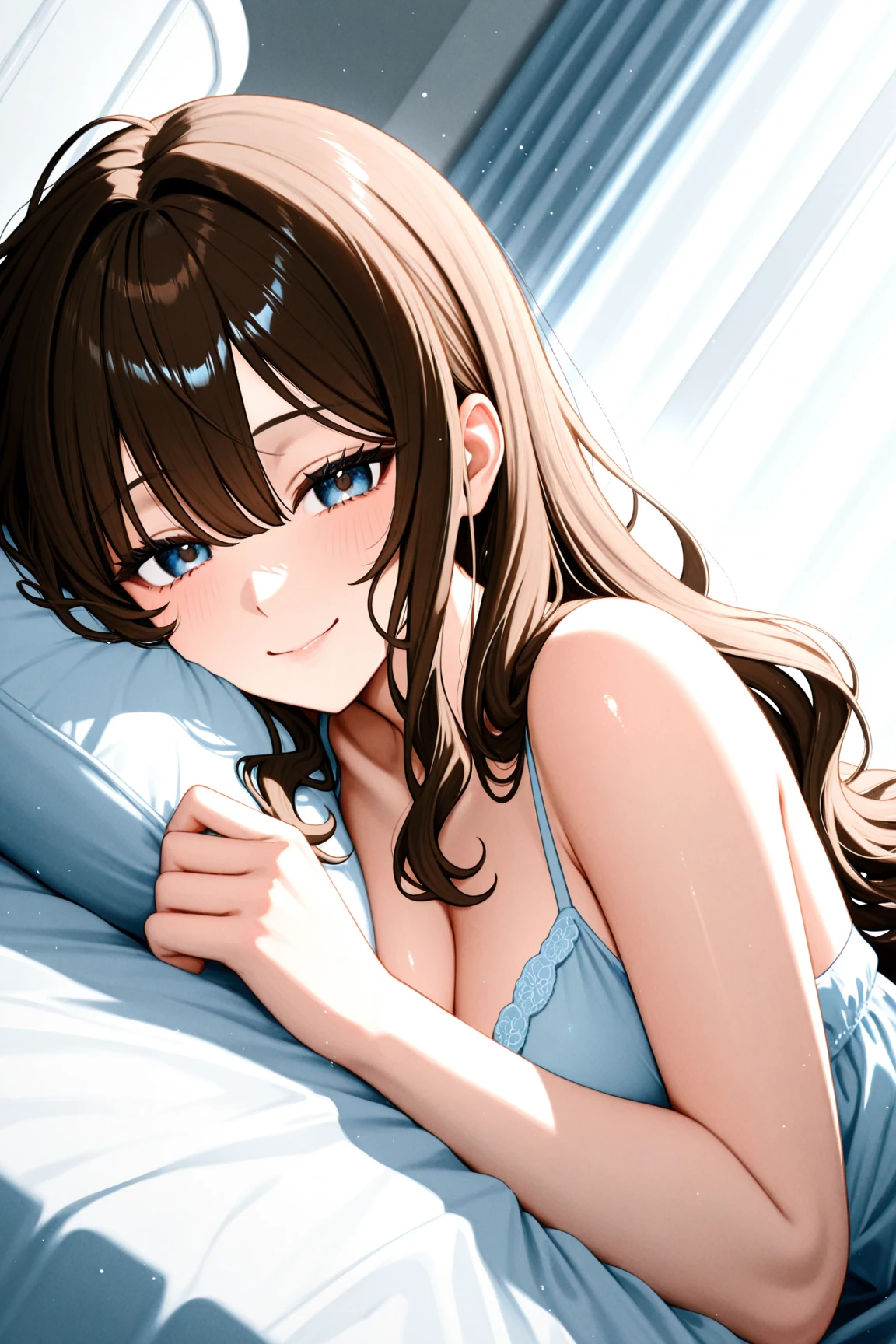 student, lying on the bed