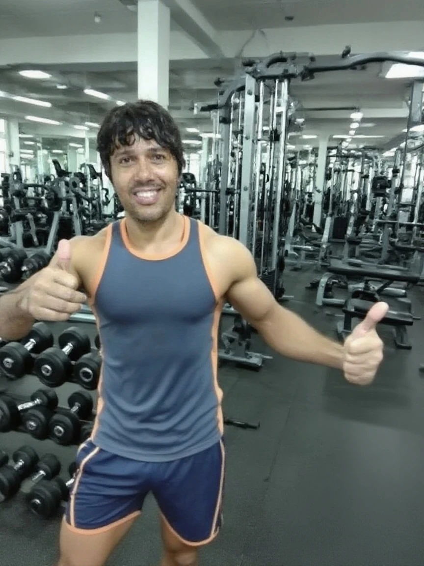 arafed man flexing his muscles in a gym, ernest khalimov body, exaggerated physique, exaggerated muscle physique, bodybuilder ernest khalimov, muscular!!, natural physique, posing and flexing, bursting with muscles, absurdly muscular physique, chiseled muscles, flexing large muscles, big muscles, super buff and cool, lean but muscular
