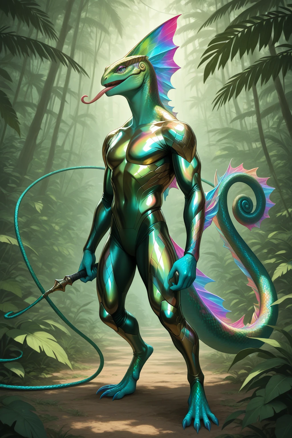 solo, male, (slim), (male anthro snake):1.3, green body scales, white belly, (laying on back):1.3, (kemono:1.4)
(masturbating) (black thong, red pattern:1.2),
detailed eyes, snake tail, bulge, ((body portrait)),
, (detailed eyes, green eyes, glowing eyes):1.1,
(outdoors:1.35), forest, candle, night, (particles ,firefly, blue glowing):1.3,
detailed background, photorealistic, realistic hands, 8k hd,
(dark shadows, wide dynamic range, hdr, low light:1.2),
by (by Pino Daeni, (by ruaidri), (by virtyalfobo), (by Kenket).
