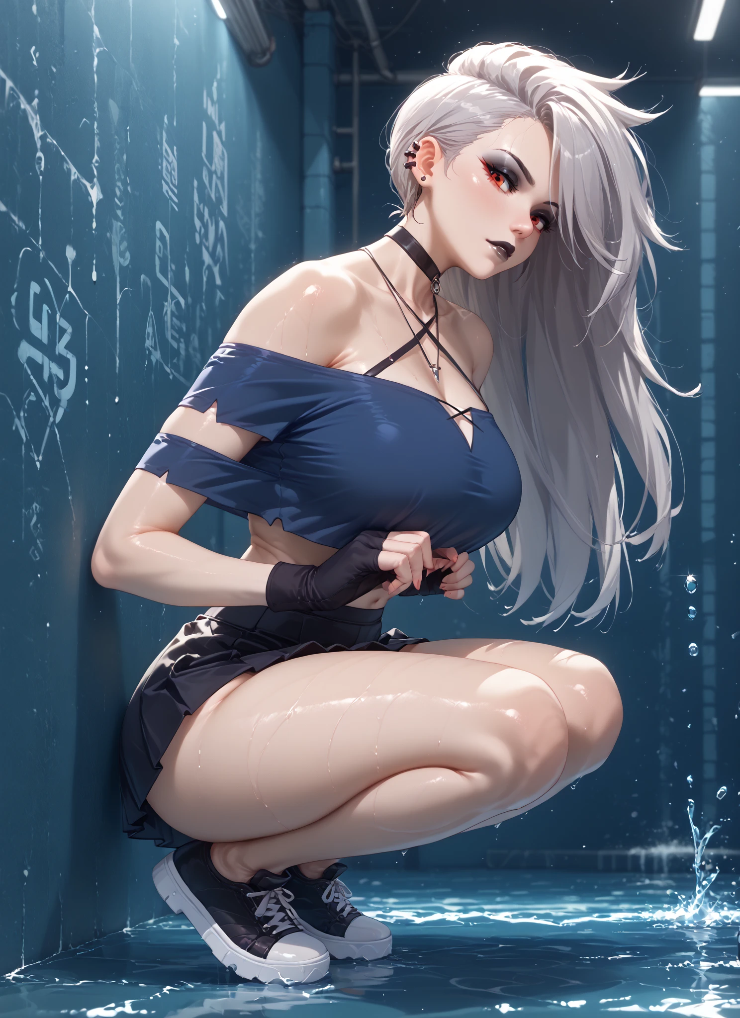 (full bodyesbian:2),(1girll:1.3),(view the viewer:1.4),(anatomy correct:1.5),(Sitting by the creek,:1.35),(Polished Zen platform made of rubber:1.5),(Pointed-toe flats :1.1),(A woman with big hips, Breasts, and slender waist:1.4), (Light particle effect:1.3),(In pink | amarelo | blue colors| green color |red colour | white colors| black in color| purpleish color| greys| Beige| Flesh color 1.4),(Glowing eyes:1.3),(Large amplitude action: 1.3),(Accurate and perfect face:1.4),hyper HD, Ray traching, reflective light,structurally correct, Award-Awarded, High detail, Fade-in and fade-out shadow contrast, Face lighting ,cinmatic lighting, Masterpiece, super detailing, High quality, High detail, Best quality, 16k,High contrast,
(scribbles)leering(Creampie)Creampie(stars)(Ride)handcuff(tentaculata)Moisture spray(climaxing)rapto(binding)shackle(Armour)Self-touching(Masturbation)Nine tails(Tail plugs)Ballet(Lace)Ribbons(oestrus)flirt(Hellers)charact(runic)mantra(torture)torture instruments(Phallus)Empress(backyard)Back in(bareness)(big breasts exposed cleavage)torture(Hanging)Playing(lovemaking)love heart(sexl)Sex slaves(Slave hips)The ()Vaginal thrust by(urethra)Bedwetting(milk)sweat leggs(crystal)watermarked(water)inflatable(enema)Prostitutes(Prostitutes)prostitution(Prostitutes)骚妇(Pregnant women with)prengant(Sannomiya)uterus(sperm)Rape(raping)Adultery()Mutual rape(Adultery)(Group sex)orgy(Mating)jewely(Pull beads)Pull ring(Yin ring)耳Nipple Ring(Nipple rings)milk(Nipple studs)Excretion of breast milk(breast chain)Kinked chain(Yin chain)Skeleton chain(choker necklace)Collar(Stripped)Bow knot(BDSM)Sex life(Sex Products)speculum(speculator)Yin expander(dilator)Meat urinal(Bound)Tattoos with lewd tattoos(Transparent dress)Medical syringes(Spanking needles)A two-pronged approach(spread their legs)Double hole(Adultery and plunder)Gynecological diseases(Big breasts and big breasts)Sex toys(Adult products)A thousand flavors(Sexual vibrators)sexl,Casual pose,Raised his hand,Spread