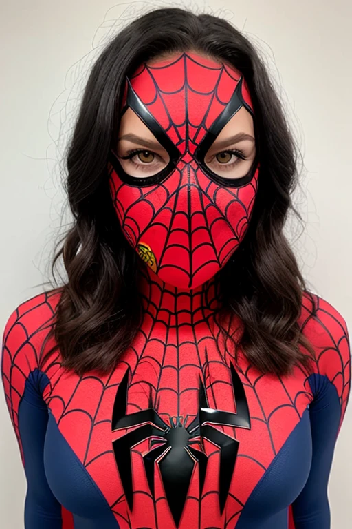 Spidergirl with seksies body discover her mask