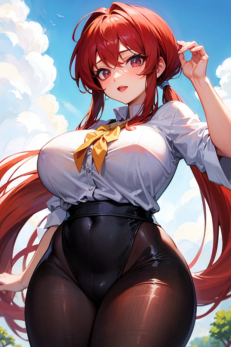 Non-formula,Official Art, Very detailed CG Unity 8k wallpaper, Very detailed, Shiny skin, Written boundary depth, Bright colors,1 girl, ,Beautiful character design, perfect eye, Perfect face,expressive eye,Perfect balance,(Focus on her 顔), (Innocent_big_eye:1.0),(Light_smile:0.3),((highest quality)), ((masterpiece)), (detailed), Perfect Face,nsfw,hmtr, twintails, ahoge, hair bow, red bow, collared shirt, black skirt, white thighhighs, Long Hair, Ahoge, Hair Ribbon, Red ribbon, Earrings, jewelry, Red bow tie, White cardigan, Medium chest, Long sleeve, Red Skirt, Knee socks, smile, Outdoor, Hands on hips,No sleeve,(Armpit:0.9),(Plump:1.2),Too thick thighs,Big Ass,Big Breasts,(Flabby belly:1.1),(ArmpitSweat:1.2),(赤らんだArmpit:1.1),ArmpitSweat,Sweat,Squat,Spread your legs wide,(Peeing:1.2),(sperm 1.5),Too big nipples,Tight,(Long Tongue:0.8),saliva,Covered in juice,The viewer looks up from below,pubic hair,Taunt,Estrus,Hot body,vapor,blush,orgasm face,オペラグローブとKnee socks,