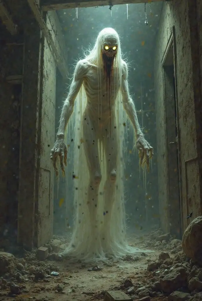 Photorealistic, hyperdetailed, scene of unnatural Transdimensional being, his complete insanity and madness on display, a visionary, unexpected showcase of a broken mind, twisted by a lost soul, (we see haunted by visions of the past and future which surround him:1.5), volumetric cinematic lighting, dark backdrop with mystical effects, UHD, shot on V-raptor XL