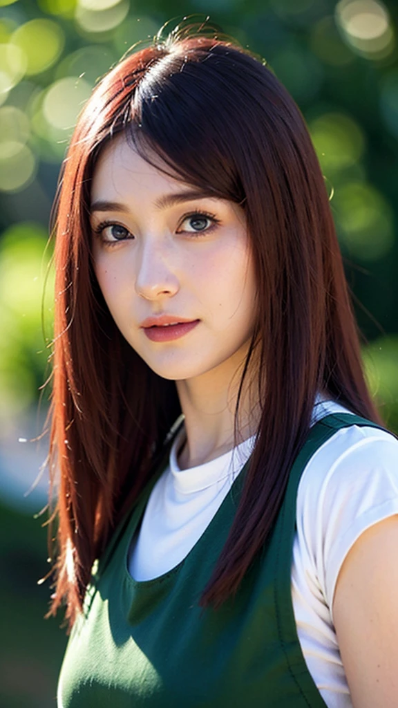 Very beautiful woman, Highly detailed eyes, Highly detailed face,  Sexy and highly detailed lips, Super detailed everything, Attractive woman, Black Choker, blue eyes, Very long eyelashes, bangs, Big Breasts, , highest quality, masterpiece, ((Slim face)), Japanese actress, servant, ((High nose)), ((hiker, Hiking boots)), Happy atmosphere, , ((forest, Deep in the mountains, Herb Grove)), Medium Hair、Ice axe、knife、mini skirt
