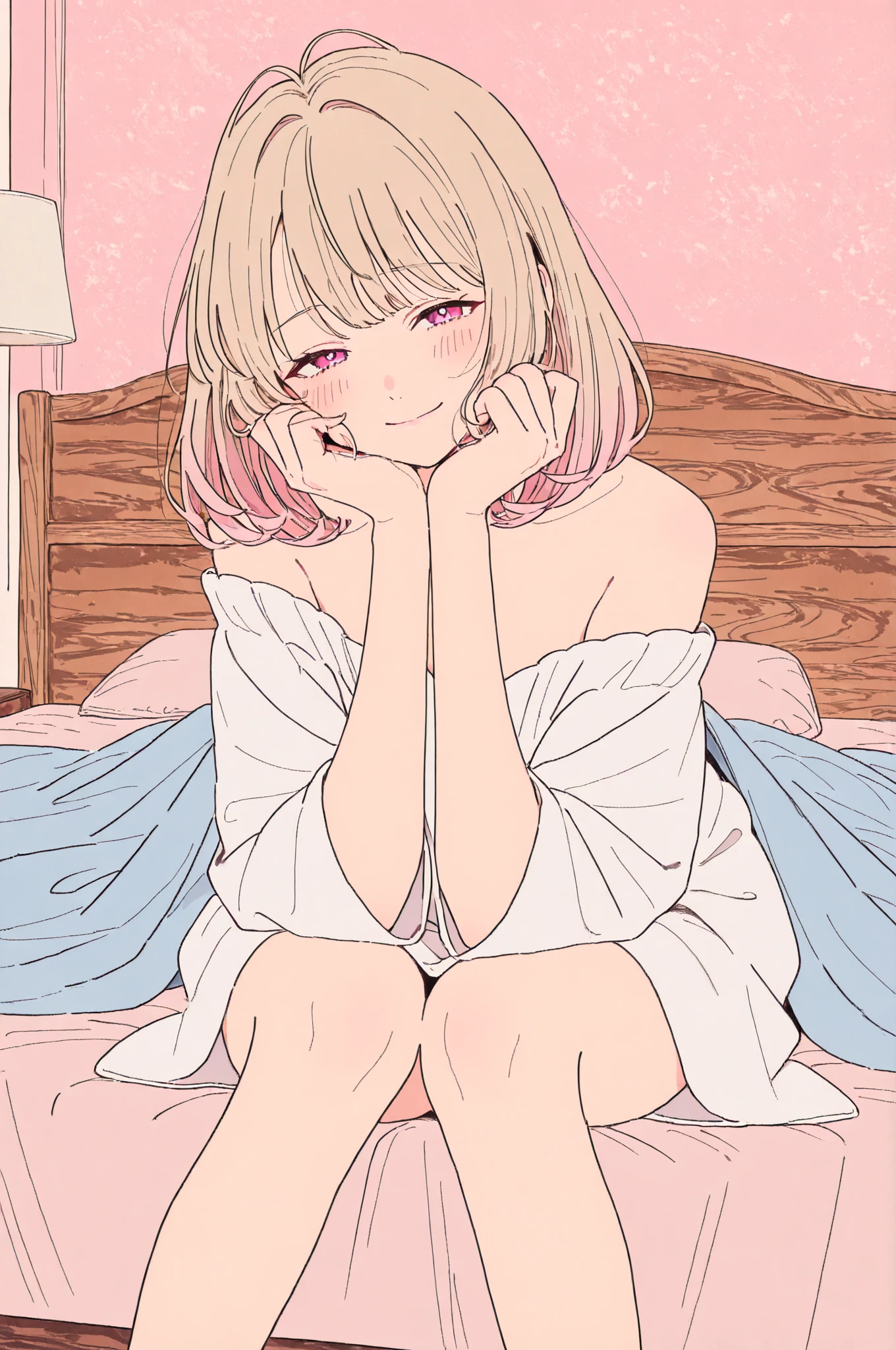 Highest quality, Super resolution video, 8k, Delicate depiction, chibichara, too young girl, 1Beautiful JC girl, Cute face, Baby Face, I want to caress you, Glossy golden hair, Pigtails, On the bed, Half naked, Small breasts, Wearing knee-high socks, Sexy pose, (Small breasts:1.6), The nipples and areola are pale pink., Immature female body, Interested in sex, She is aroused by the sight of your erect penis, Erotic, Very embarrassed, With legs wide open, Show hymen, I want you to see my pussy, I want you to touch my pussy, Scrounge, please, I can't stand it, A facial expression of sexual pleasure, Eroticな格好をさせられている, A lewd act only shown to you, I dedicate my hymen to you, Immature female body, School uniforms are messed up, She will seduce you with her immoral poses., Moist eyes, She's crying, Falling into pleasure, She seduces you with her lust, Dynamic Angle