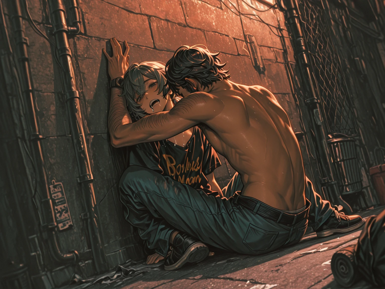 A tini little  cute boy being raped  by orther old mens, anal sex, bareback, gang rape, , brutal, cumshot, hand tied, super realistic, super detailed, hdr, 8k, detailed faces