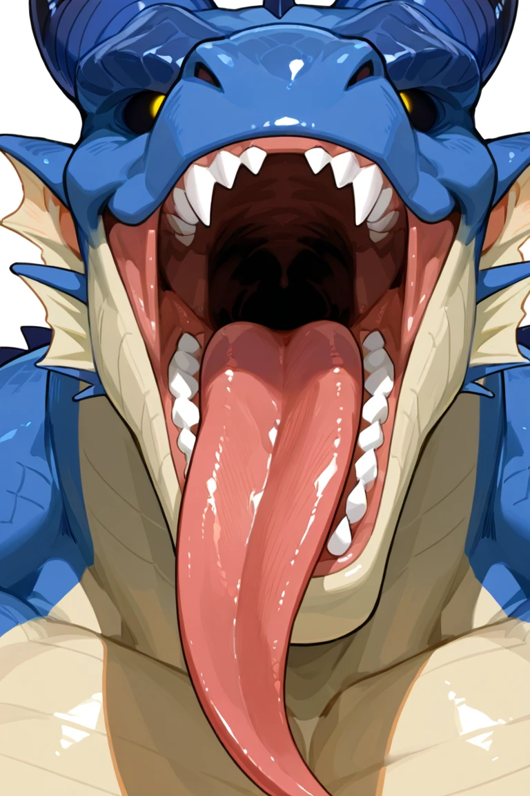 Dragon,male,solo,feral,seductive,head shot,open mouth,tongue out,saliva,detailed mouth,