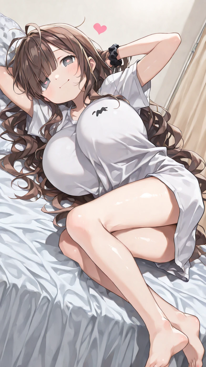 Highest quality, High resolution,8k、Beautiful Face、Perfect Face、naked、One girl（（She is lying on her stomach and having sex in the sleeping position.）），Boobs shaking violently up and down、A large amount of semen is applied、Cool look、blush（1.9）、Sweat（1.9）、steam、Dark brown hair（Outside flip、Outer Curl）, Round eyes、Dark green eyes, Short Hair, Mole under eye, Huge breasts（0.9）, bangs（）, Cleavage, clavicle,Big Butt， indoor, Final fantasy（anime、selphie tilmitt、Yellow dress（Center zipper、Her breasts are exposed、Nipples are exposed）、necklace、White panties（She is shifting to the side exposing her pussy.）、｛Frontal view of the face｝ 　　　　　　　One Black Man，Big Penis，（A man is having sex with a girl in a sleeping position）