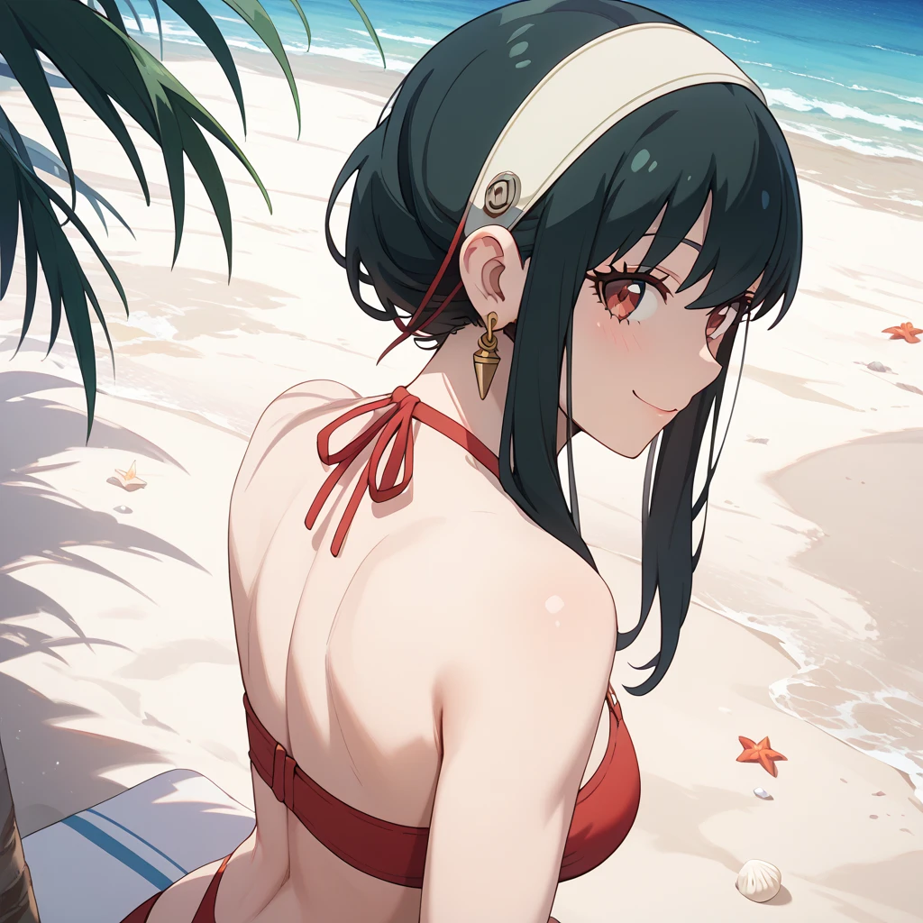 <lora:e7 STCeline-000003:0.7> e7 STCeline , sitting at the beach, closeup, dynamic angle, from the side,
(masterpiece),  best quality, highres, 4k, 8k, Detailed Illustration, intricate detail, cinematic lighting, amazing quality, amazing shading, soft lighting