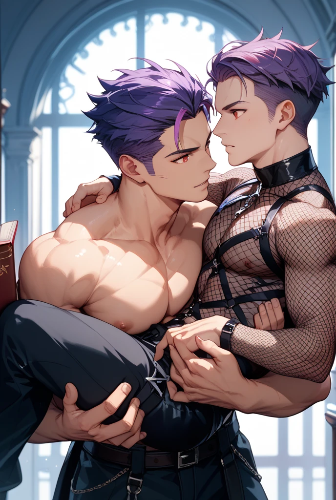 (angle)From the side
(Situation)Two men, young men, BL, homosexual, sleeping facing each other on a bed, kissing while looking at each other, in a dark room, Chinese style
(Common appearance) Cross-dressing man, slim man, sexy lingerie, see-through Chinese dress, cross-dressing, see-through gloves, knee-high socks, nipples showing through thin fabric, pectoral muscles, penis visible, erect penis
(1st person) A boy around 16 years old, black hair, purple eyes, ecstatic expression, shyness, feeling good, pectoral muscles, touching nipples
(Second Person) A man in his 20s with silver hair and green eyes, an ecstatic expression, embarrassed, and feeling good, spreading his legs and touching his crotch.