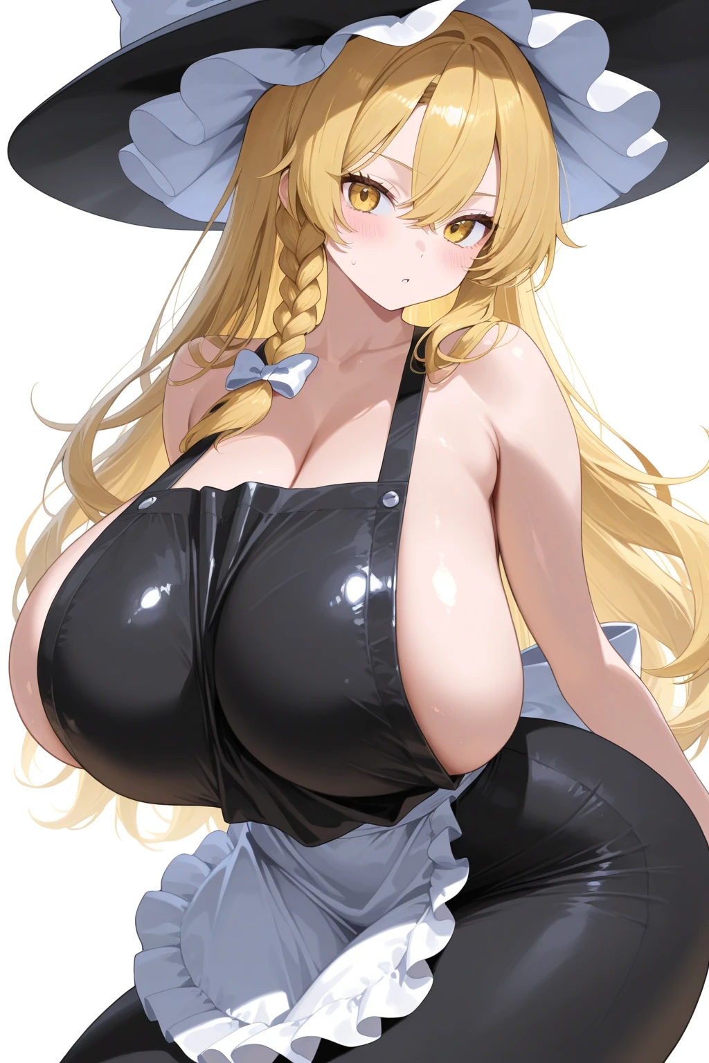 arm behind the hat