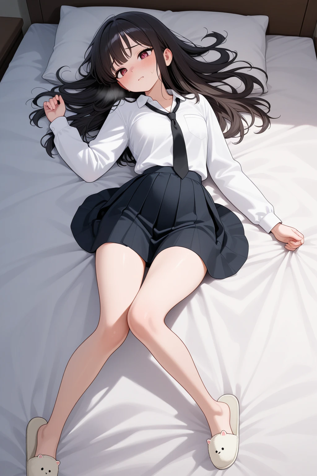 girl, showing feet