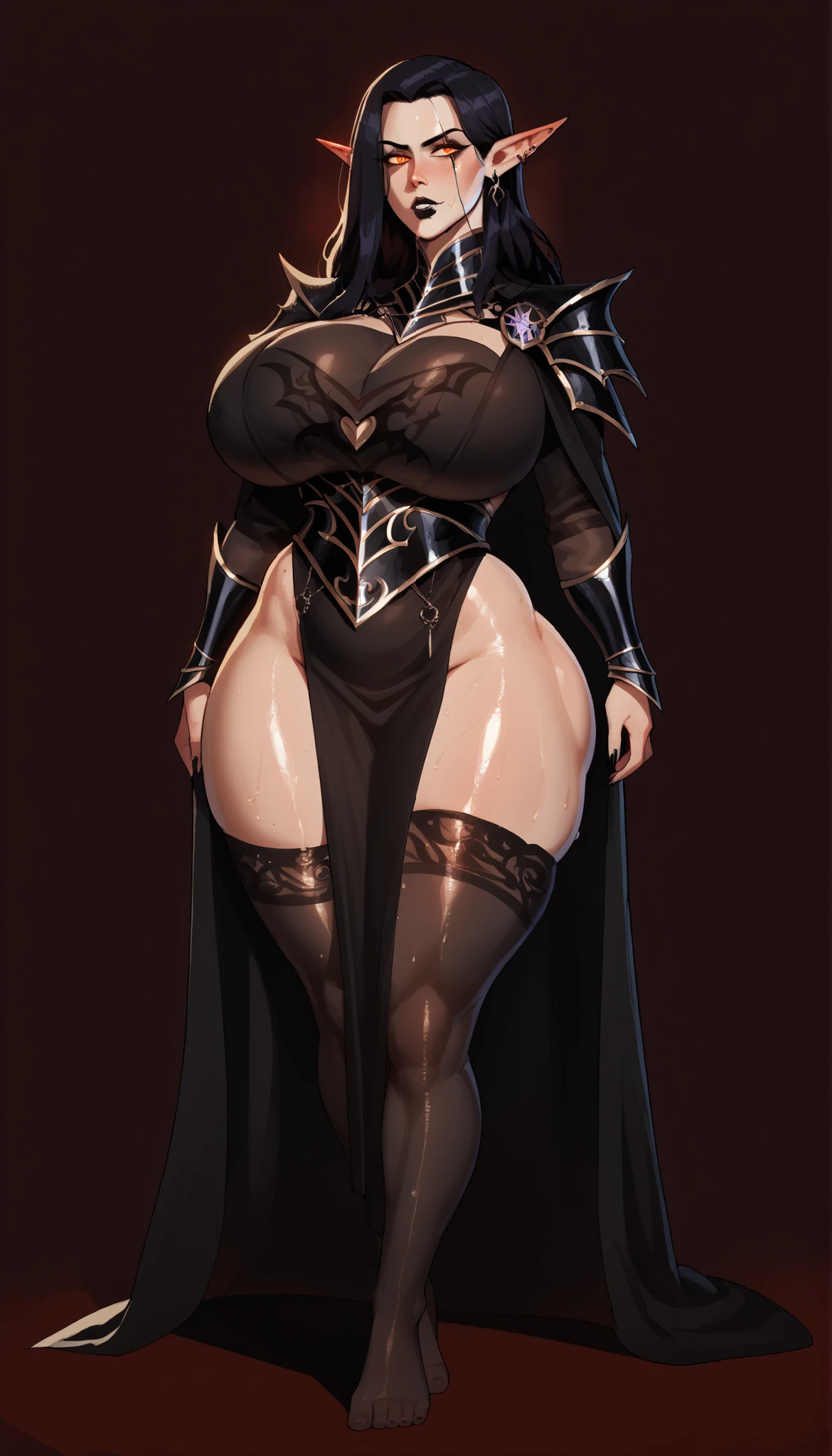 ((highest quality)),(ultra high resolution),(Super detailed),(detailed description),((best CG)),(best work of art),super precision art,great drawing art,(Art with precise details:1.5), (1 woman:1.5),colorful corset dress:1.6,beautiful and well-shaped face:1.5,detailed jewelry:1.4,thin waist:1.3,Beautiful leg lines:1.4,high heels:1.4, A jewel that emits light:1.6,