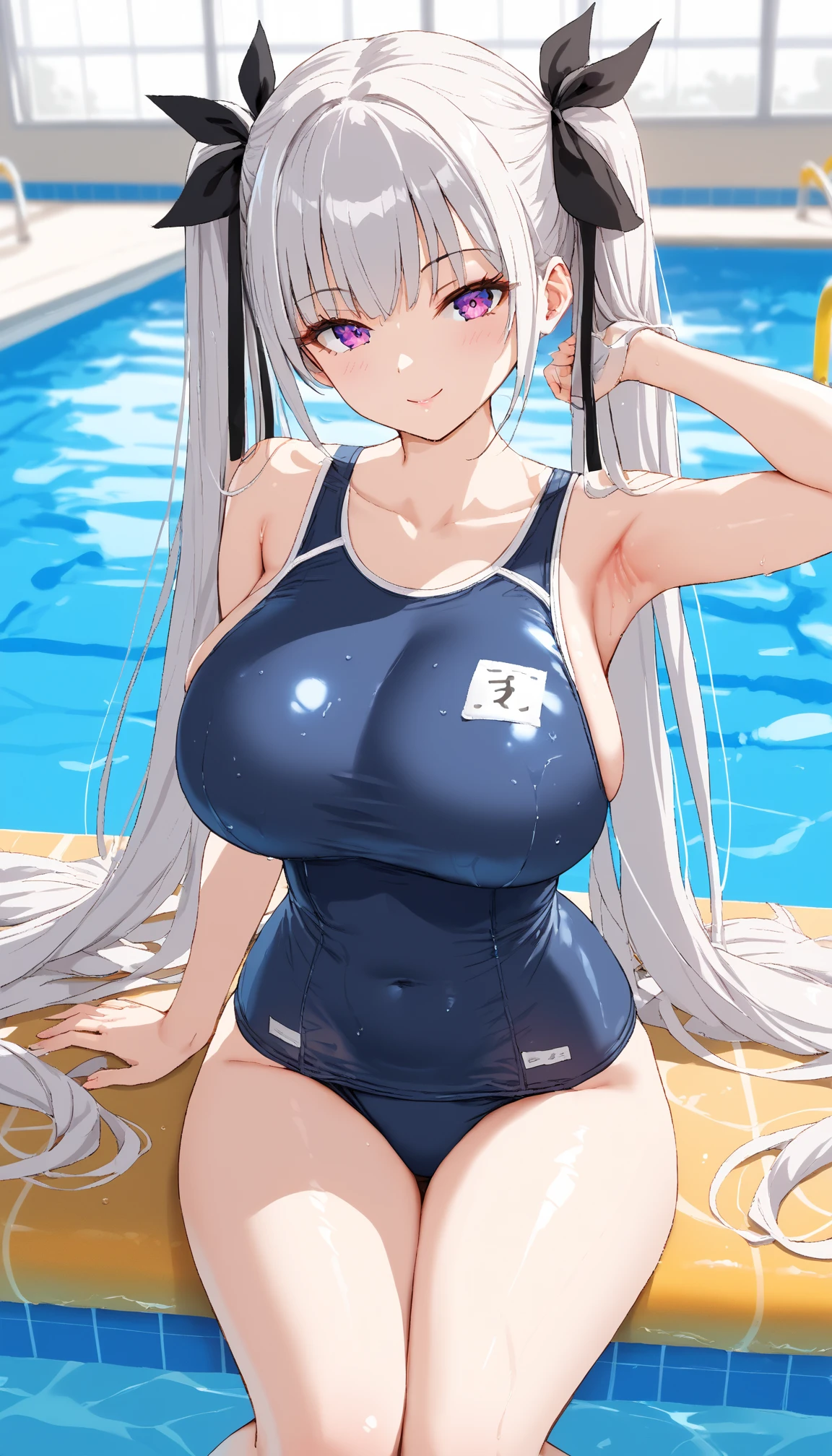 shark girl,furry,Shark tail,Cute Moe,big breasts,Good quality,Good resolution,Go to the changing room.,White one-piece swimsuit,Wet,nighttime,Good light and shadow details,shade,sexy body,Have sexual desire to masturbate