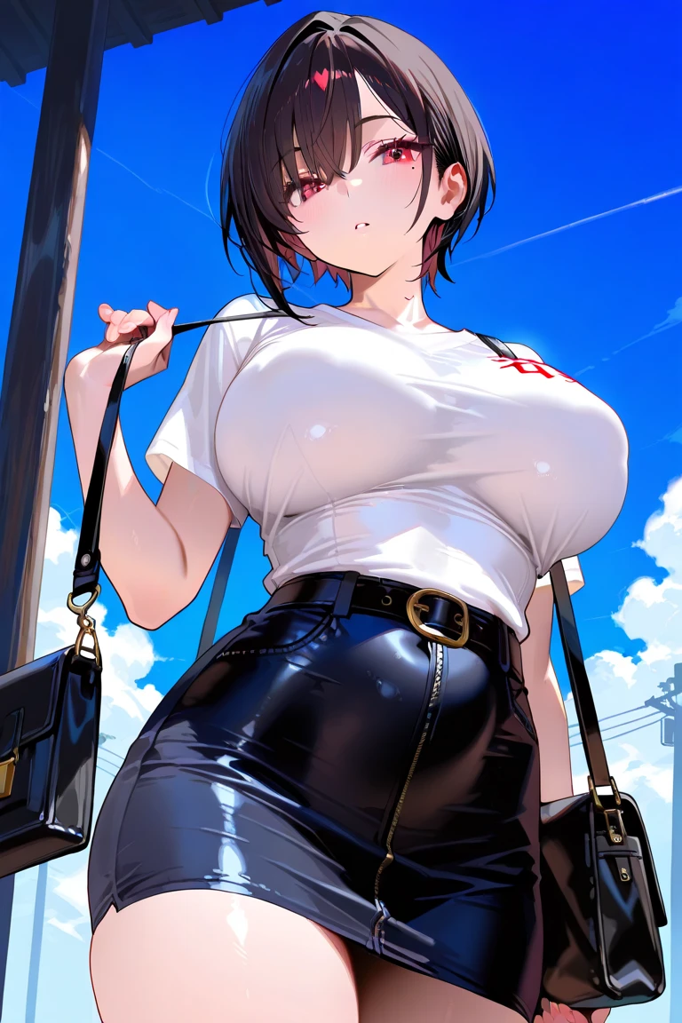 <lora:Lvi-NAI-LyCORIS-512px-LR-Merged:0.9>
a tomboy inconvenienced by her huge breasts