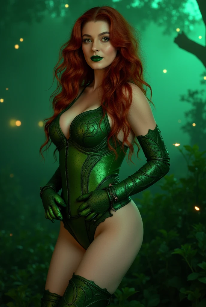 Amy Adams as Ivy Poison DC Comics-style Batman villain with various carnivorous plants and banana leaves in the background, vhs effect, (poster: 1.2), poster on the wall, nostalgia, movie poster, (skin texture), intricately detailed, fine detail, hyperdetailed, ray tracing, subsurface scattering, diffuse soft lighting, shallow depth of field, by (Oliver Wetter) Ed Blinkey's majestic professional oil painting, Atey Ghailan, Studio Ghibli, by Jeremy Mann, Greg Manchess, Antonio Moro, trend at ArtStation, trend at CGSociety, Intricate, High Detail, Sharp focus, dramatic painting and photorealistic art by (greg rutkowski:1.4), bokeh