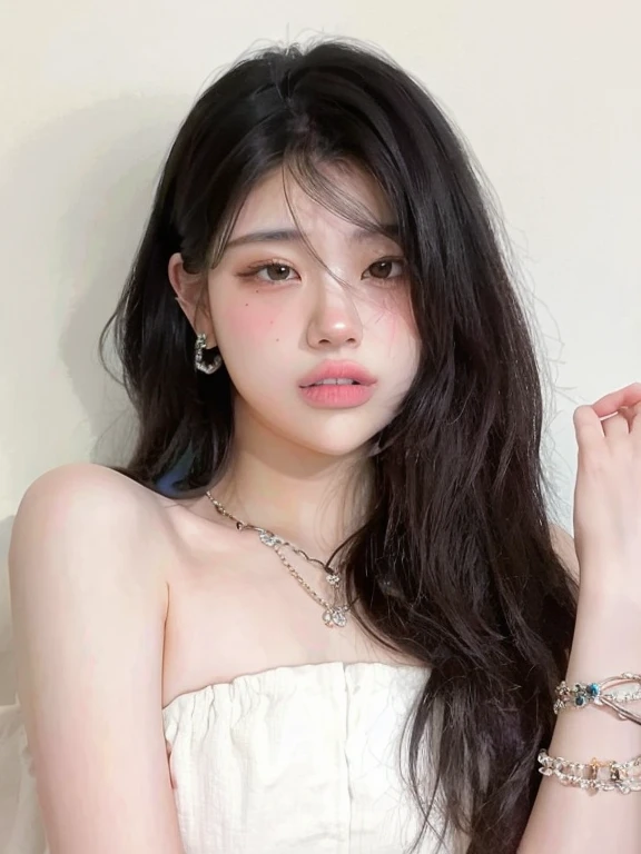 Araffe Asian woman with long hair and a blue dress, Jinyoung Shin, Ulzzang, jaeyeon nam, jennie blackpink, portrait of jossi do blackpink, heonhwa choe, tzuyu de duas vezes, jossi do blackpink, sakimichan, bbwchan, maquiagem sul-coreana popular, linda mulher sul-coreana, Menina coreana