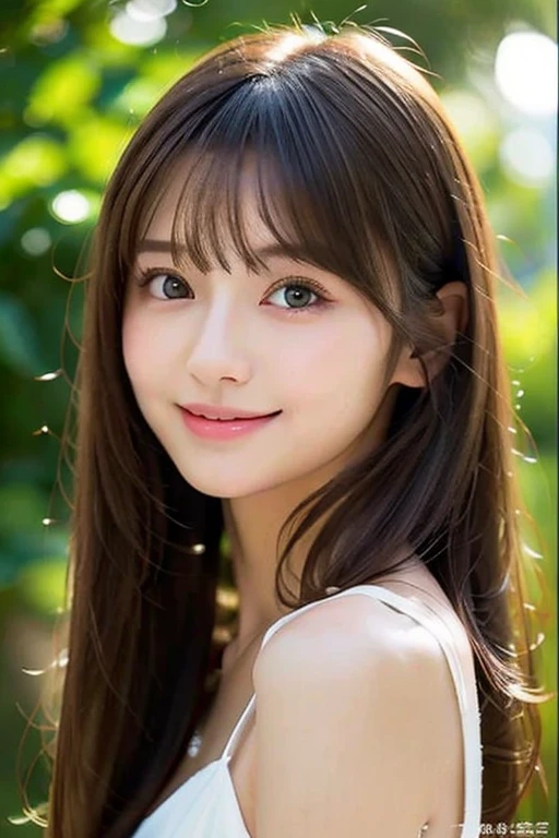 (((8ｋ,Attention to detail,Attention to detail、highest quality，masterpiece,Attention to detail,alone))),RAW Photos & Realistic atmosphere,beautiful黒い瞳,Mouth Details,Glossy lips,Thin eyebrows,beautiful Eyes、Soft white skin that shines in every detail、彼女の深い黒色の目はとてもbeautifulです,Lip details、とてもbeautiful顔,とてもbeautiful顔、Lively Faces,beautiful, Glistening lips,beautiful Eyebrows,Infinite Reality, Realistic Young Gravure Idol,Very cute woman , Young Gravure Idol, Young Gravure Idol, とても美しくてかわいいbeautiful 21 year old 美女,Incredibly beautiful and elegant，beautiful 21 year old 美女,Natural soft light,（Shiny Hair,,beautiful and kind eyes：1.5）,A kind smile,Shapely breasts,Long Hair,beautiful posture,No makeup,Take a look at the camera，shirt，