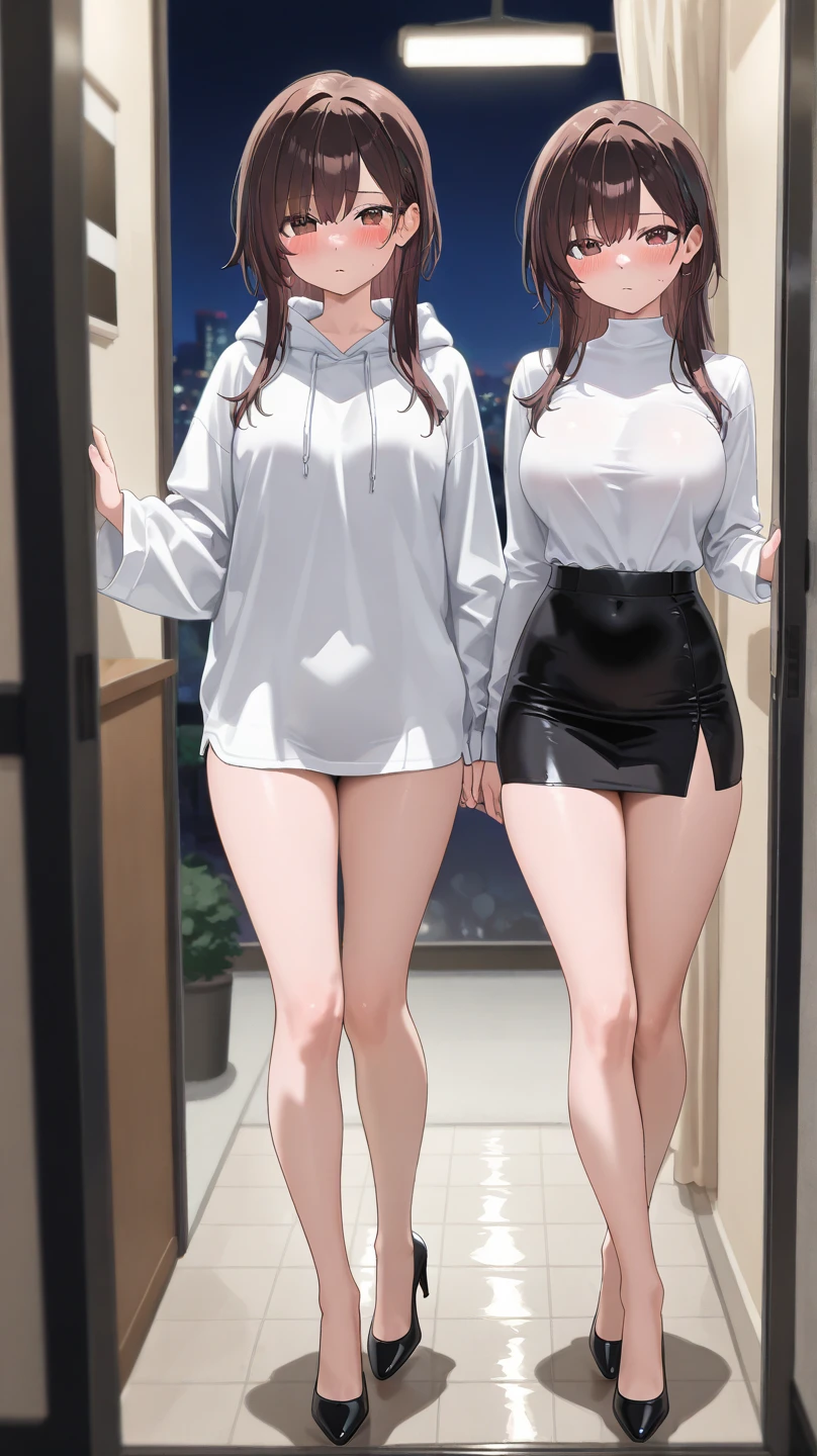 Top image quality、rialistic photo、realphoto、Beautiful face of beautiful woman、Ultra mini skirt、Lifting skirt hem、White panty、Beautuful Women、The crotch is open from side to side、Beautiful、Beautiful eyebrows、Beautiful skins、camel's toe、Beautiful navel、beautiful thigh、Beautiful arms