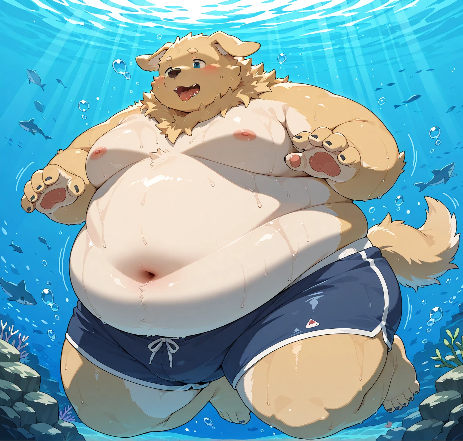leib \(tas\), polar bear, off-white fur, off-white fluffy short hair, leib \(tas\), bear, mammal, polar bear, ursine, 5 toes, anthro, nude, eyewear, feet, hindpaw, kemono, bara, male, outside, solo, toes, nude, (Huge penis:1.6), (erection upwards:1.3), balls, (huge balls:1.6), (big pecs:1.2), Nipples, pink nipples, puffy nipples, thick Thighs, tail, big belly, <lora:lieb_v2:1>