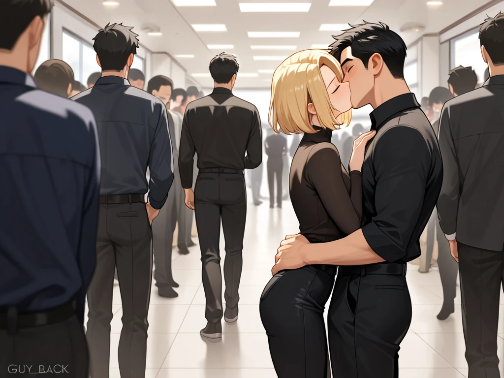 ((The mature woman is wearing a large black knit dress.:1.5)))((From an angle where you can see the whole body)))(((In a crowded train))((With legs spread in an M-shape)))、((Stick out your tongue and suck penis:1.5))))((Mature woman lets men touch her small breasts:1.5))Sexy brown mature1people、Highest quality、超High resolution、High resolution、Detailed CG、8k wallpaper、50 years old、Detailed and beautiful、(Brown and shiny body、:1.5)、Embarrassed、(A dreamy face:1.5)、((Kissing passionately with tongue:1.5))、Full of embarrassment、((A mature woman has her breasts grabbed by a large group of passengers:1.8))((Orgy on the train:1.5))((Penis inserted in pussy:1.5))((A penis is being thrust into her pussy))((Holding the penis tightly in both hands))