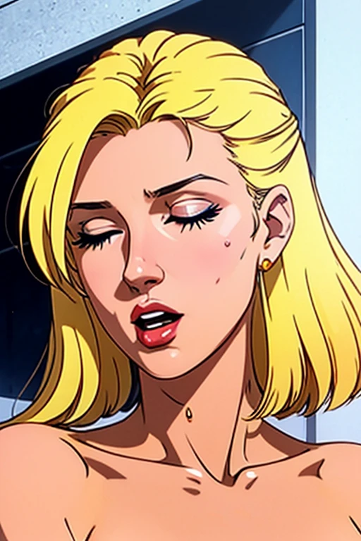 <lora:Arnheid:0.8>, Arnheid, blonde hair, nude, ((nude)), small breast, kneeling, detailed face, detailed eyes, indoors, ultradetailed, (masterpiece), best quality, intricate details, ultra details, ultra quality, (high contrast:1.1), (vibrant, colorful:1.3), (high sharpness)