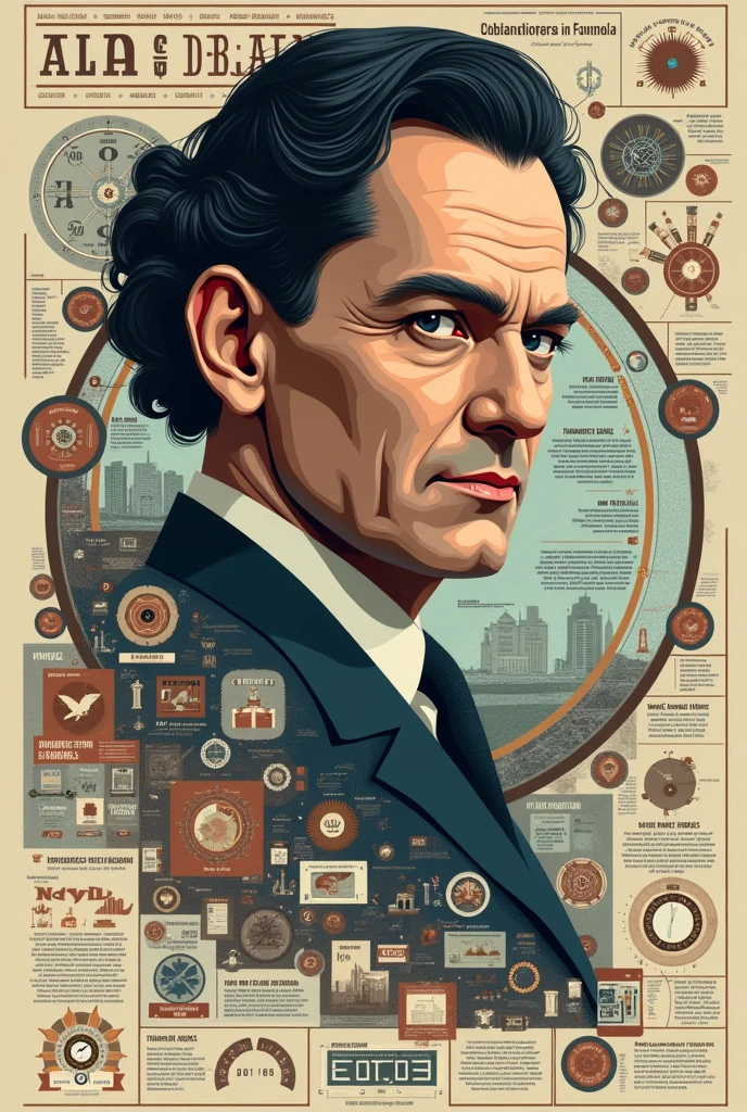 Infographics about alan turing - SeaArt AI