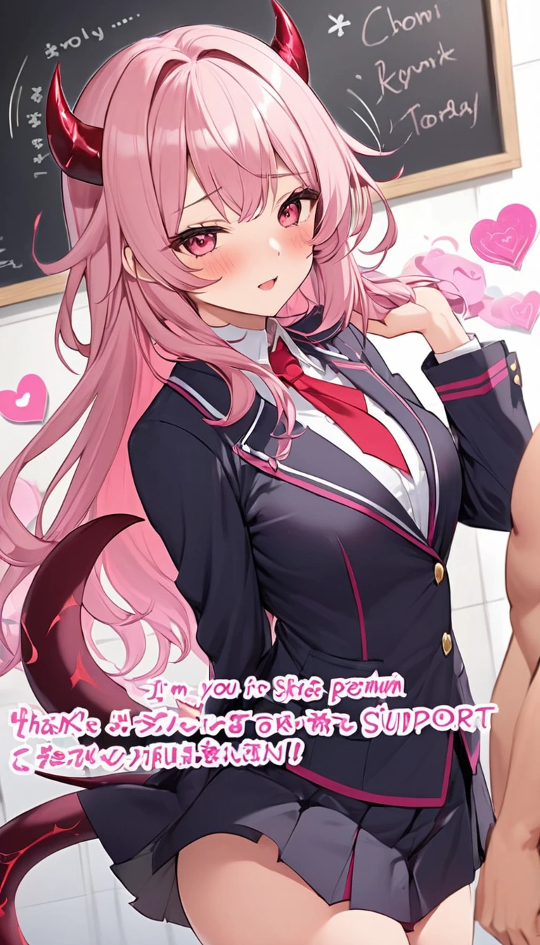 hoshino-default, hoshino \(blue archive\), heterochromia, long hair, pink hair, ahoge, halo, ,white shirt, plaid skirt, necktie, sneakers, id card,(terasu_mc), NSFW, One girl,2Men,small penis,Handjob,huge penis,fellatio,cum,Sweat, vapor, witness, Browsing Caution,bed, UHD, masterpiece, textured skin, high details, best quality, highres, anatomically correct,enraptured smile,Sensual eyes,flirty expression,8k, heart shaped, pupils.score_9, score_8_up, score_7_up, score_6_up, score_5_up, score_4_up, source anime