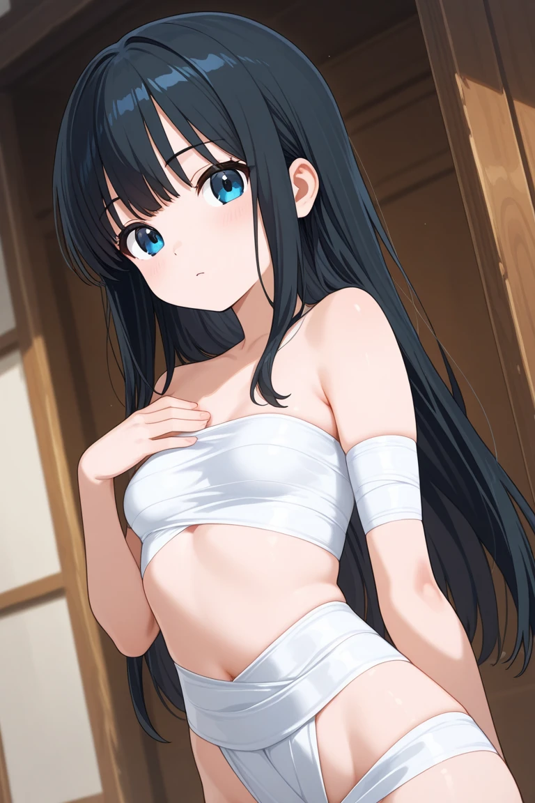 masterpiece,bestquality,ultra-detailed,Cinematic Lighting,llustration,masterpiece, best quality, 1girl, medium breasts, solo, <lora:Araragi Tsukihi:0.5>, egg hair ornament,araragi tsukihi, hair ornament, food-themed hair ornament, black hair, ahoge, open mouth, looking at viewer, bangs, smile, fried egg, blue eyes, :d, egg (food), food, cowboy shot, black eyes, standing, bow panties, topless, very long hair, white panties, navel, bow, underwear only, blush, skatesrealistic and detailed clothes, fine fabric emphasis, photorealistic, (extremely detailed), detailed hair, best resolution, best quality, best resolution, best quality, (Masterpiece), extremely detailed face, Original Character, perfect lighting, best colors, colorful, beautiful, fine detail, ultra high resolution, Natural Volumetric Lighting And Best Shadows, Deep Depth Of Field, (Highest Quality, Amazing Details:1.4) NSFW Covering Breasts Two-Hands by Master_Corneo