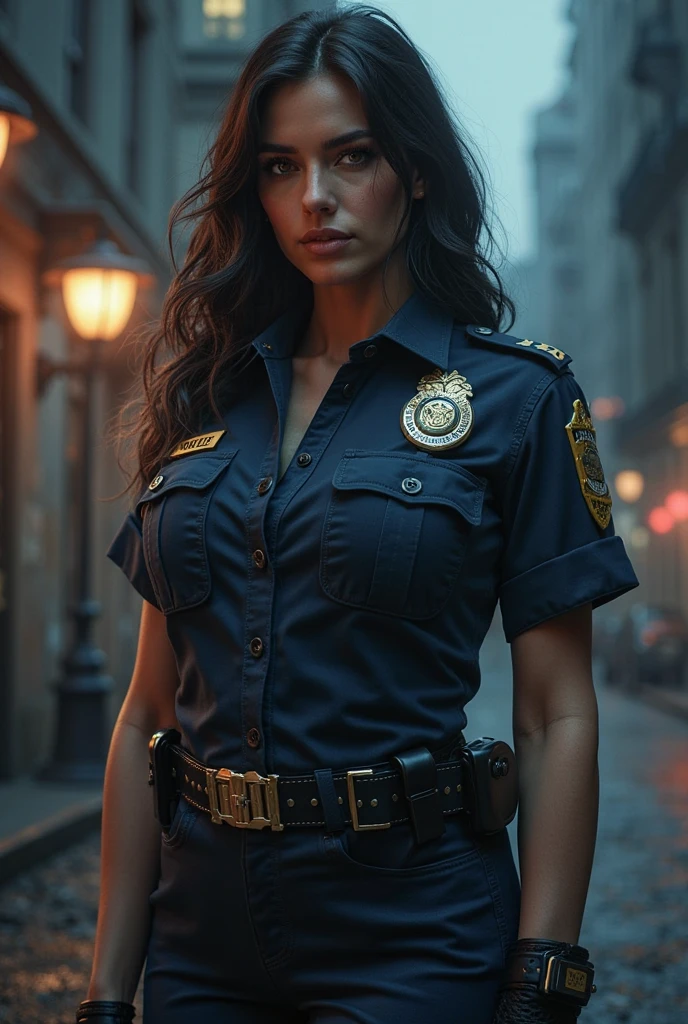 (2d illustration:1.2) cinematic movie still, by (Alphonse Mucha:1.2),
tiffanythompson woman as a post apocalypse police
<lora:add-detail-xl:1>
<lora:TiffThompson_V1_SDXLBase:1>