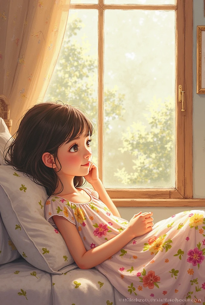 read, A four-year-old girl with an overflowing imagination, woke up excited. from his window, I could see the trees beginning to bloom and the birds returning from their travels.. 
