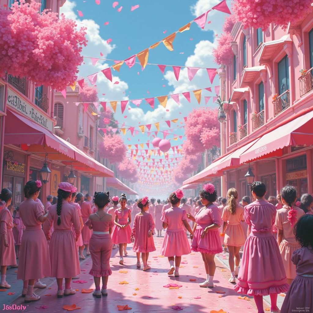 A girl dressed as a courtesan, teenager, one person, cyberpunk, red eyes, glowing eyes, neon street, courtesan procession