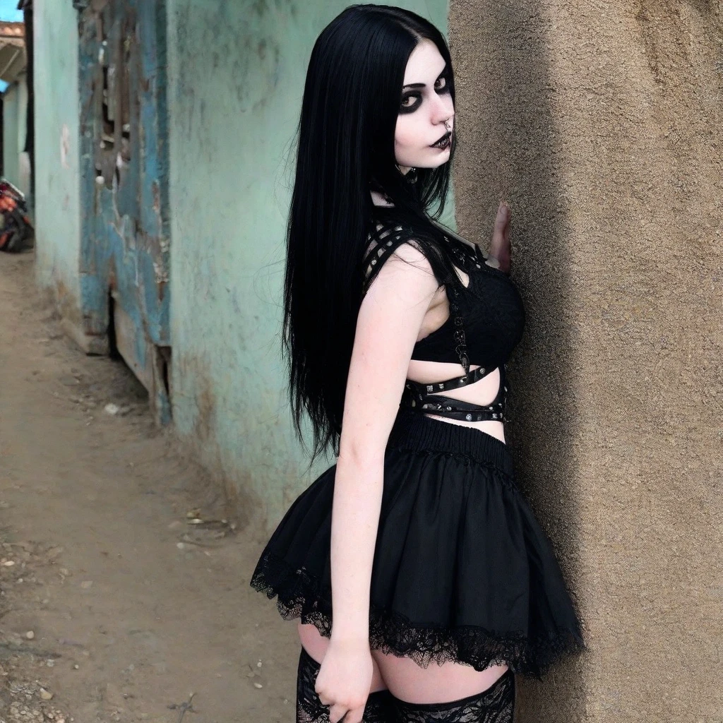 cruel ((Haitian ((goth)) 18 yo goddess)) with braided hair sitting in a car with her pretty perfect feet up while talking on her cell phone, short pleated skirt, plump thighs, low quality photo, in the middle of the cannabis forest Tokyo streets, city streets behind her, driving