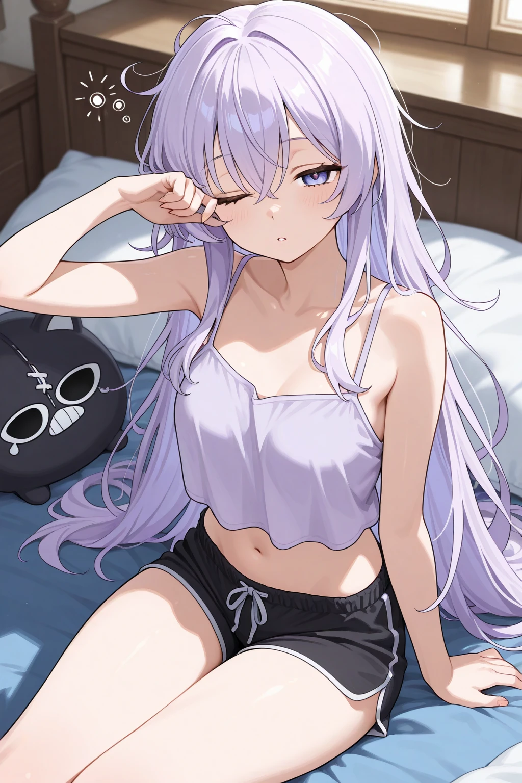 1girl in、AS-Adult、Underwear、Cute underwear、Upper body portrait、Fox ears、