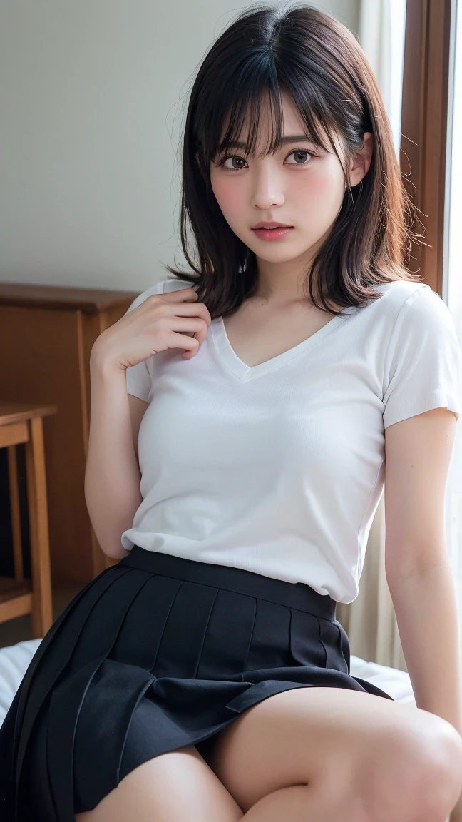 hightquality、masterpiece、ultra res、a beauty girl、Beautiful girl face、cute girl face、、school gym、Wearing gym clothes、full bodyesbian、Famous actresses of Japan、very beautiful face、A sexy, (arms behind back,:1.4)(Surreal schoolgirl in schoolgirl uniform Japan:1.3), (White shirt short sleeves:1.2), (Ultra-thin ribbon tie:1.2)、(Short skirt 1.2)、(slender:1.2)、(small tits:1.2)(masutepiece, Best Quality:1.2), 8K, 15yo student, 85 mm, Official art, Raw photo, absurderes,(Sadness face:1.3), close up, Upper body, violaceaess, gardeniass, Beautiful Girl, School uniform, (Navy pleated skirt:1.2), (Sitting on a bed in a dark room:1.4), Looking at Viewer, No makeup, Skinny Fingers, Film grain, chromatic abberation, Sharp Focus, face lights, clear lighting, Teen, Detailed face, Bokeh background, sitting on、over-size shirt、off shoulders、cleavage of the breast、cow-boy shot、Skirt twisted, Complete nakedness、Fresh pink 、Fresh pink , Fresh pink ,Naked,Naked,Naked,Naked,Naked, Very soft breasts, Very soft breasts, Very soft breasts, Low-cut bra,Ultra-fine face, A detailed eye,Skin revealing、full body Esbian、 (skirtlift:1.0),(downblouse:1),((Crotch focus))、(((camel's toe)))、neat college girl、petite person、(Long white silk camisole、white panties)、Outside the field、(Slimed、small tit、flat boobs、small boobs)、Photorealsitic、detaileds, Skin texture, ultra-detailliert、Delicate and sexy collarbone、a smile、Super detailed face、detailed lips、A detailed eye、二重まぶた、10years old girl、Bun hair、She holds her breasts between her arms and shows her cleavage to the camera, Fresh pink 、Fresh pink , Fresh pink ,Naked,Naked,Naked,Naked,Naked, Very soft breasts, Very soft breasts, Very soft breasts, Colossal tits, (skirtlift:1.0),(downblouse:1), Room background, Skin revealing、full body Esbian、二重まぶた、10years old girl、Bun hair、She holds her breasts between her arms and shows her cleavage to the camera.、Leaning forward with hands on your knees, Neat and clean schoolgirl, petite person, (Mini white dress, White pant