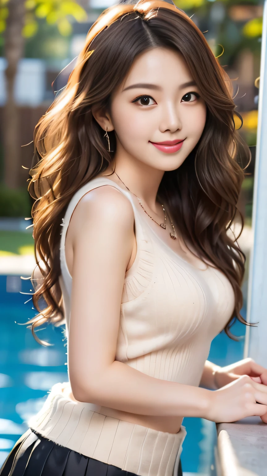 art:greg latkowski, Photo of a large Beautiful Korean kpop idol Woman, body chain, beauty mark, background is Hospital, visual novel, Happy, hasselblad, telescope lens, supersaturation