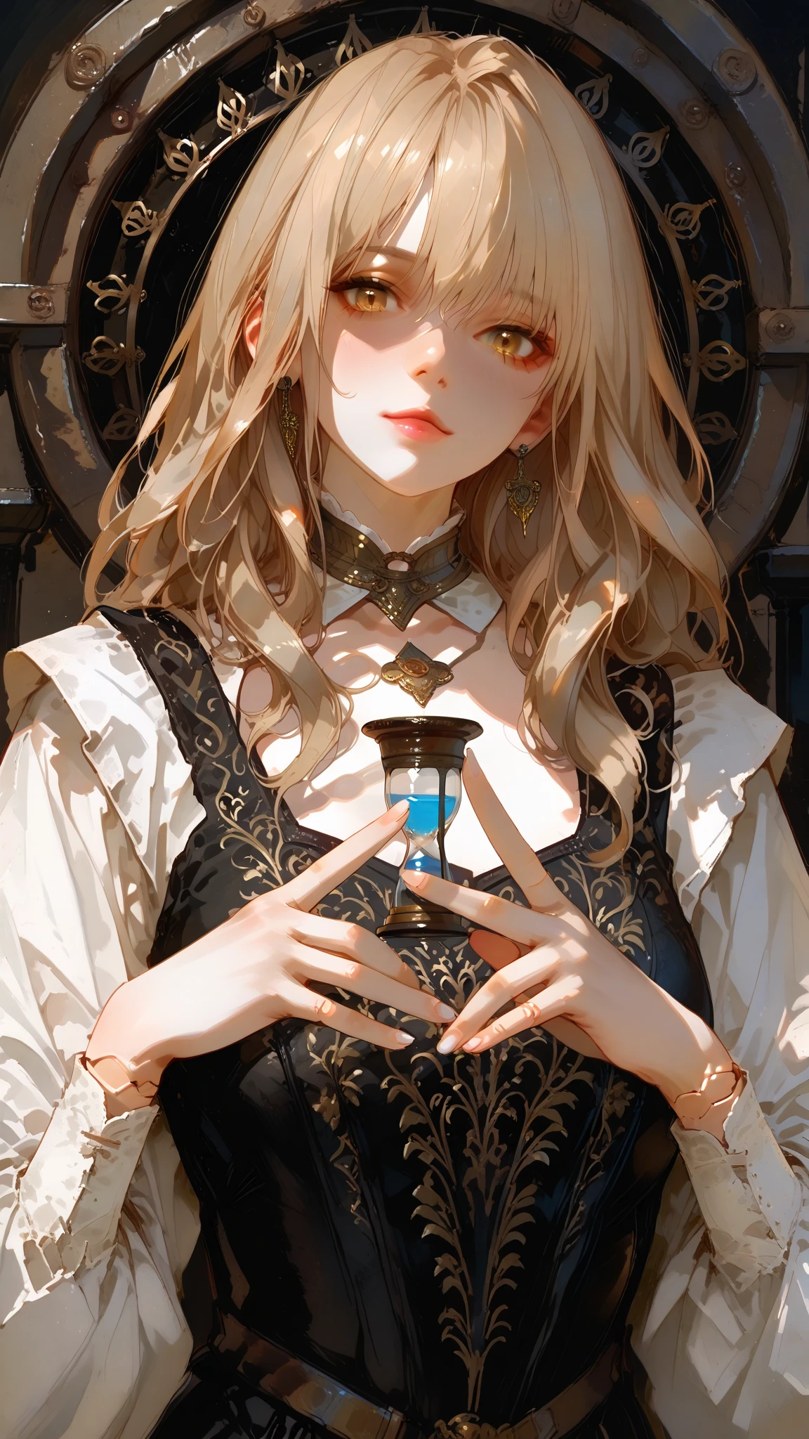 Anime Girl，Princess，White Gloves， anime，put on handcuffs，