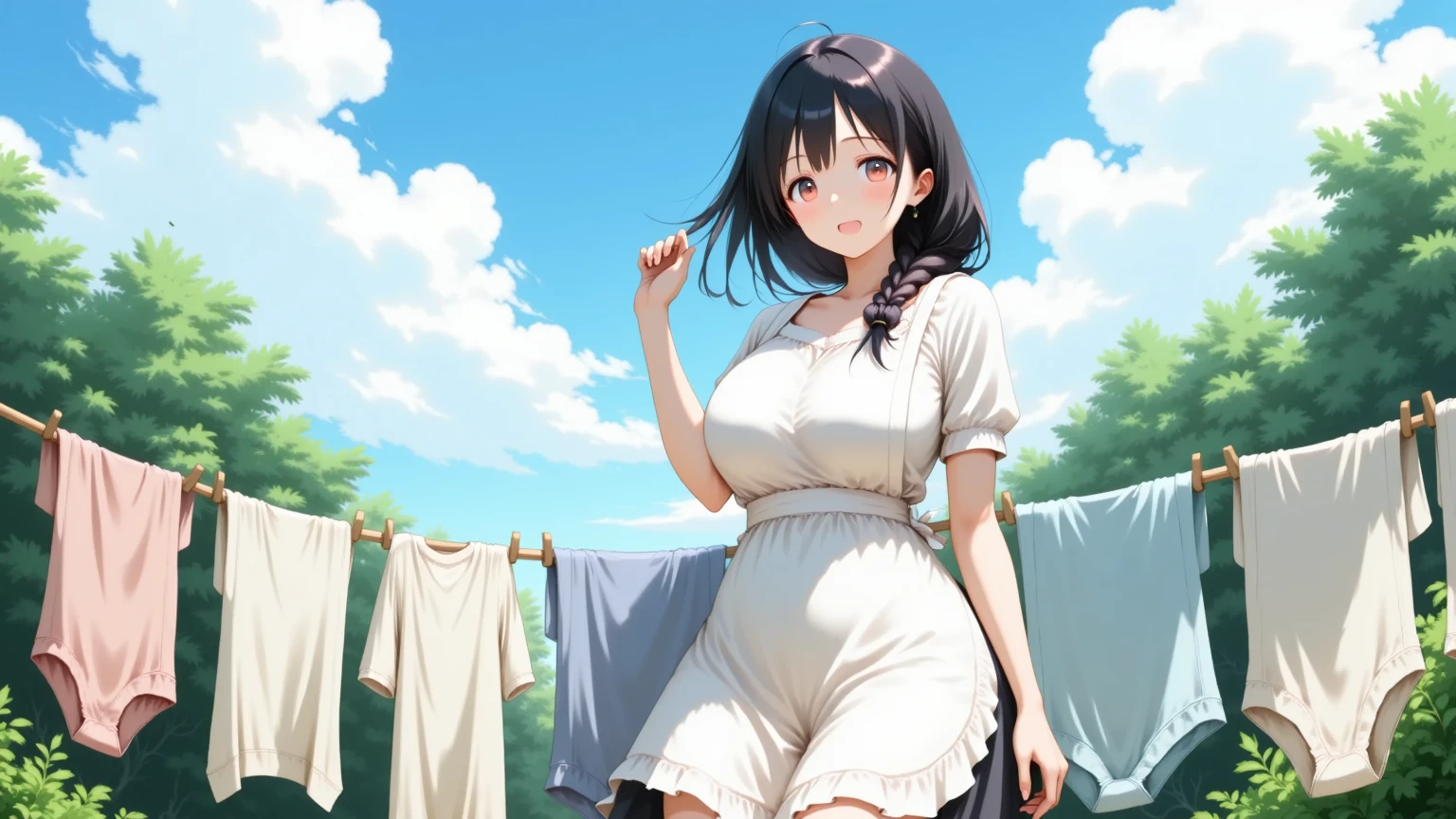 score_9, score_8_superior, score_7_superior, sauce_anime, Highest quality, masterpiece, Official Art, Absurd, High resolution, Very detailed,Wife 2x,collection: A slice of life,break,One Girl,8-year-old、 Yuki Osanai, Bob、Shortcuts, cropped black hair, bangs, Slanted Eyes、(Red gradient eyes:1.2), (tears、tears目、smile、Cry、it hurts、Open your mouth)、Embarrassing、Favorable、((Red cheeks、Red face))、Young、Short、(Trembling)、((Small breasts))、(avenger、murderer、Serial killer)、Have a crude weapon、Bathing in blood、Bloody clothes、Blood dripping from the forehead、(No underwear、pregnancy、Pregnant women)、Glare、Staring、
break , Open the skirt、 Visible thighs, On the way home, my body and face were covered in blood.、Bloody Naked Apron,countryside、Night Sky、Starry Sky、
break、Walking along the rice paddy path、Murder Date、Spread your arms、Wide-open nude apron、Hair fluttering violently in the wind、Labor pains、break,(Clear Line Illustration:1.2), ssuperiorer detailed skin,非常にHigh resolution, so beautiful, Best sexual lighting by famous artists, 8k,cute picture,Beauty Illustration,Photoshop_(Moderate),,(Detailed lighting),best anime 8k konachan wallpaper, pixiv Contest Winner,