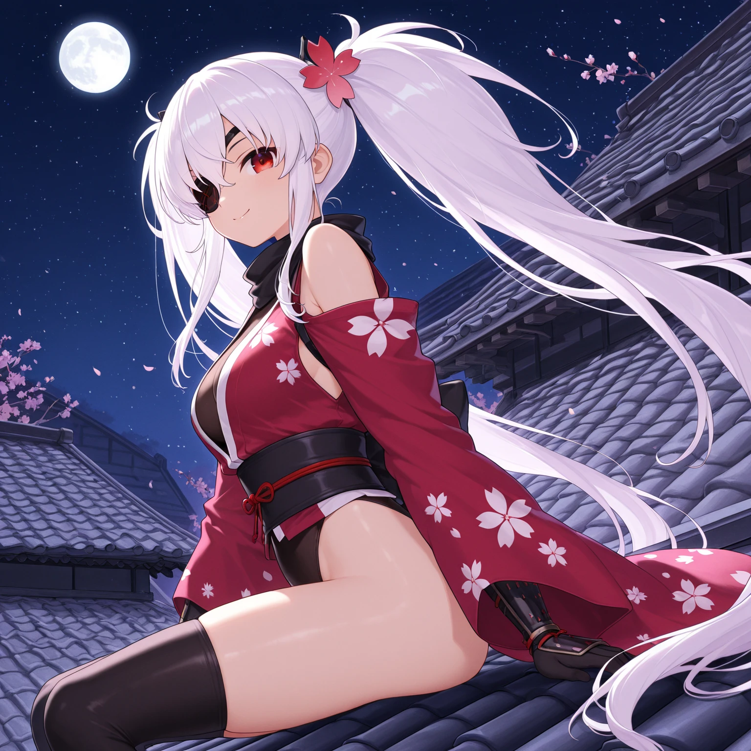 Beautiful illustrations、highest quality、Cute  girl、(Conversion Sequence)、Magic 、((leotard))、Little、white Magic girl、Fractal Art、albino、Baby Face、Long pure white red mesh hair,,,,,,,,,,,、Beautiful and detailed red eyes、Cinematic lighting、Cowboy Shot、Looking at the audience、From below、happiness、The background is cherry blossoms