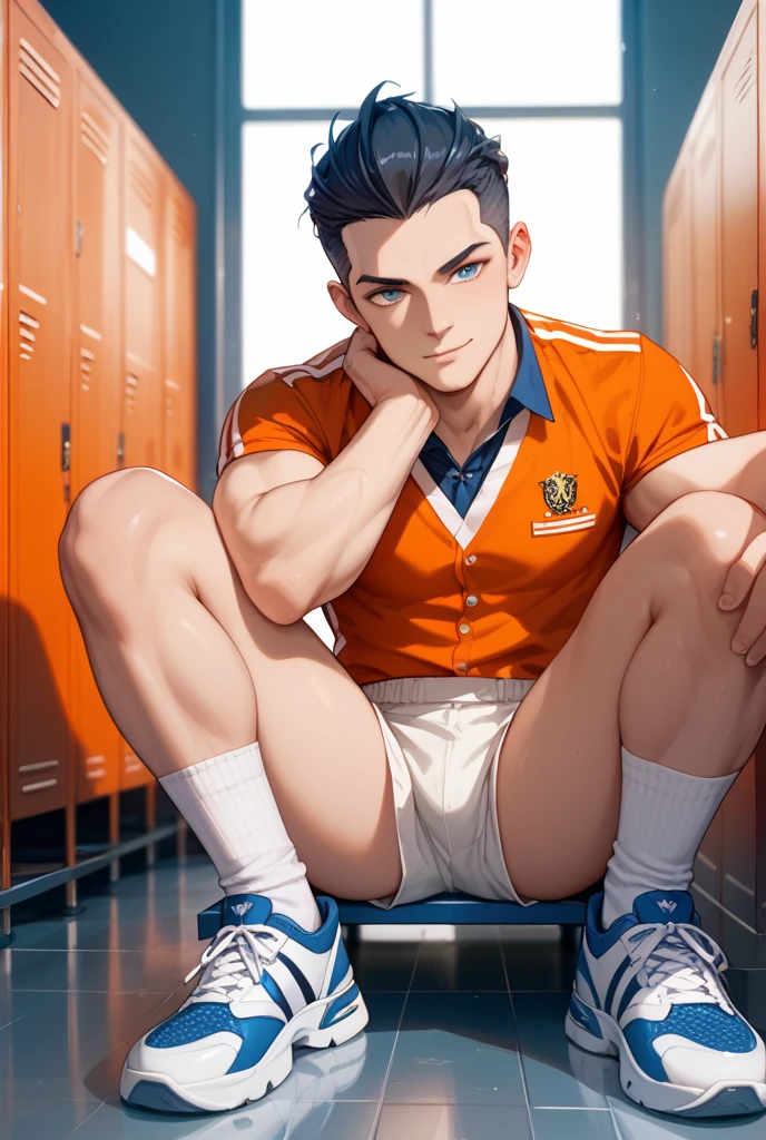 Libido boy,Tong,large pecs,Big bag,Half recumbent,CG sense,POV perspective,spread their legs,Dark atmosphere,8K,Cinematic lighting effects,Textured skin,best qualtiy,Storytelling images,Storytelling images,dynamic blur,actionpose,Elevation viewing angle,Physical Education Student,basketball suit,vests,Classroom,with brown skin,Serious expressions,Hot gas,Keep one's mouth shut,Abs,full bodyesbian,solo person,Bare legged,Foot odor,dermatophytosis,white short socks,Sitting down,Undress,Take off your pants,musculous