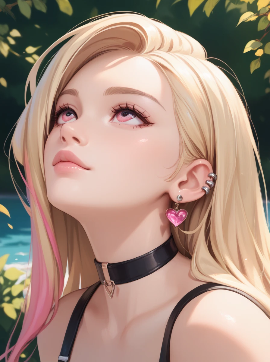 ((Masterpiece, best quality,photography, detailed skin, realistic, photo-realistic, 8k, highly detailed, full length frame, High detail RAW color art, diffused soft lighting, shallow depth of field, sharp focus, hyperrealism, cinematic lighting,close up)),
(edgEarPiercing:1.2), blonde woman, solo,1girl, piercing, ring, heart shaped ear piercing, wearing edgEarPiercing,
Blonde Nadia with sunglasses and a choker,
<lora:edgEarP_LoRA:0.8> <lora:Ultimate_Nadia:0.5>