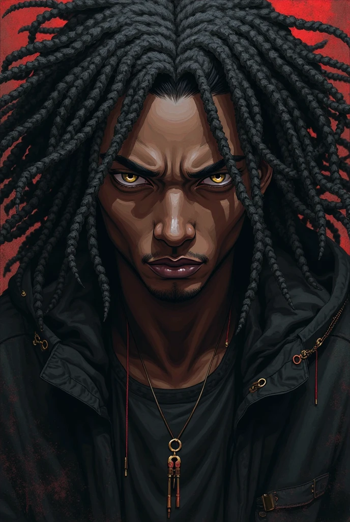 Black Skin Face of Rage