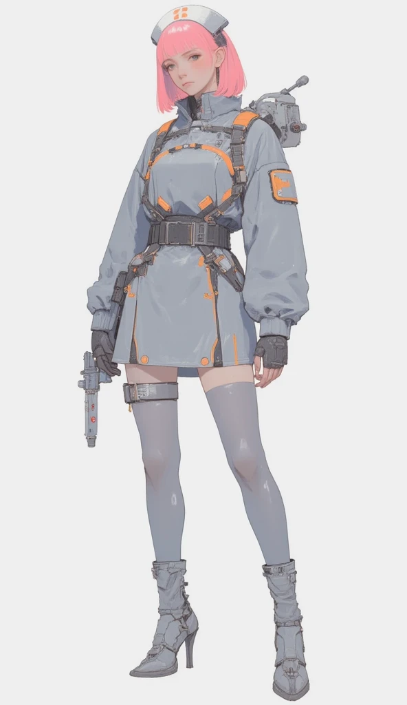 masterpiece、detaileds、Delicate touch、cyberpunked、2080s、animesque、girl with、trending on artstationh、Rachel Walker、