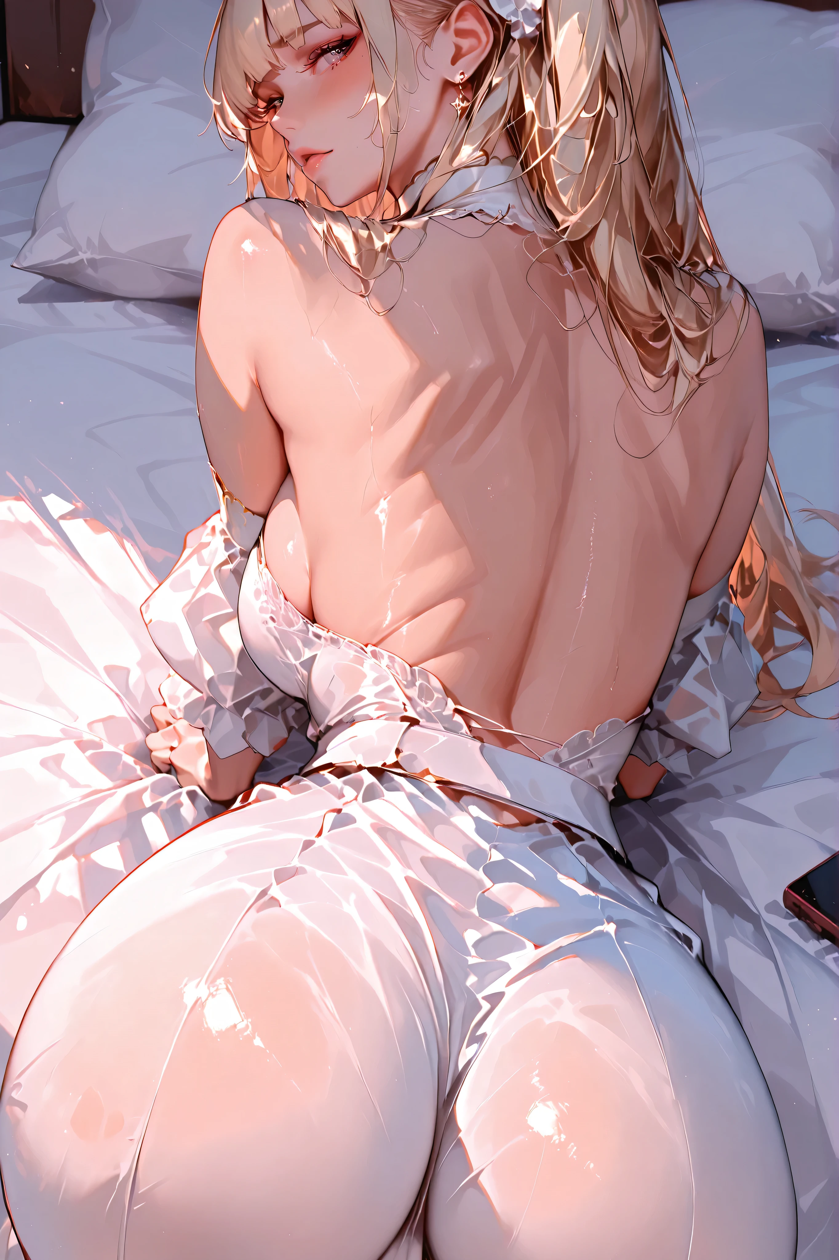 high res, ultra-detailed,realistic,portrait,female figure,perfectly shaded body,exquisite details,breasts emphasized,hourglass figure,endowed,bold curves,vibrant skin tone,detailed face,[natural lighting], clothes are like in the image, perfect anatomy, perfect poses