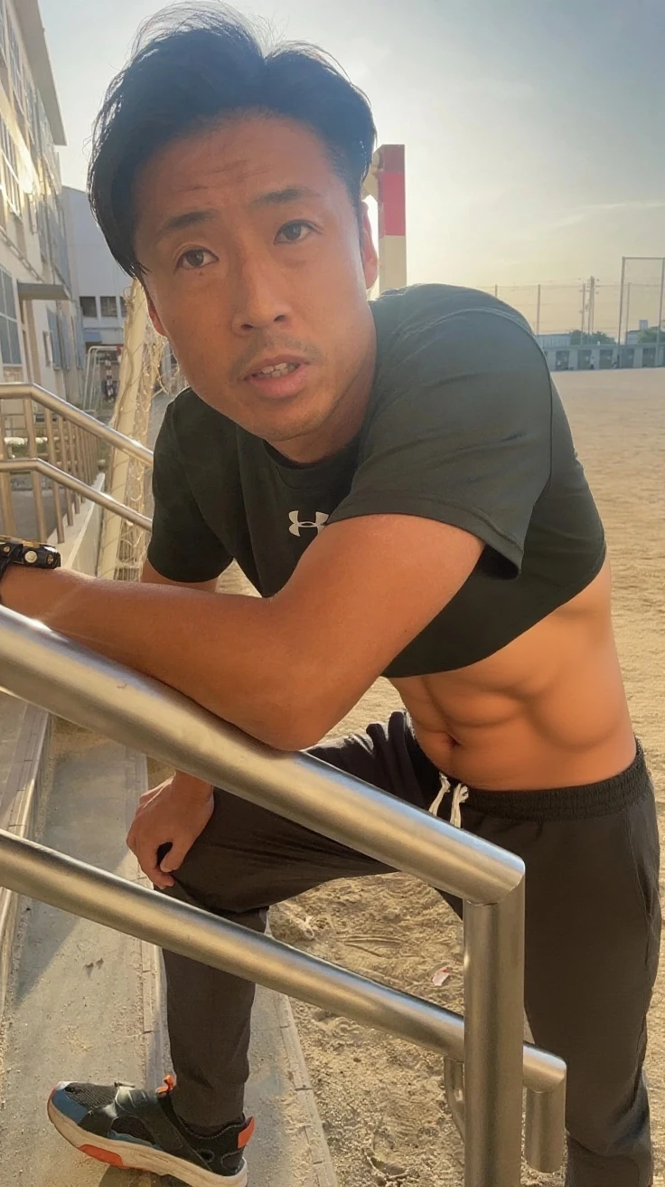 Japanese men、15 years old、Well developed muscles and smooth skin、Spiky red hair、Boxer briefs、A fearless, toothy grin、Masculine pose、See your whole body from head to toe、Hero Academy
