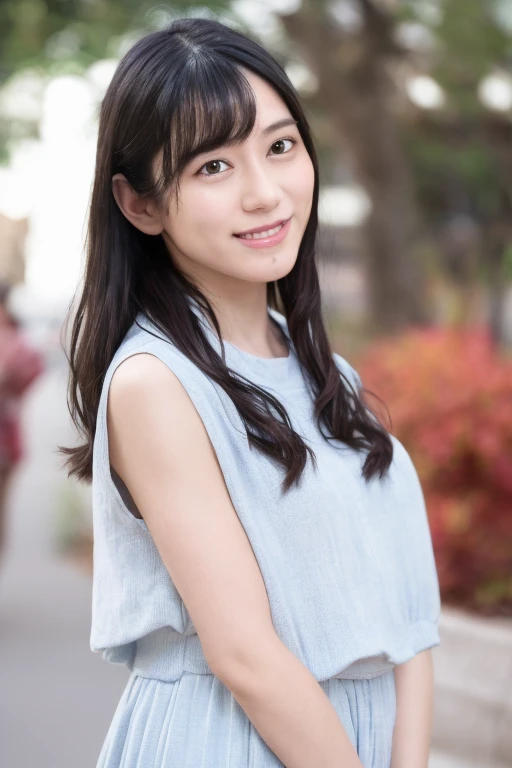 ((Highest quality)), ((masterpiece)), (detailed), Japanese, 40 years old, Beauty, front,Diagonal orientation、smile, Nagoya, Single Mother,Natural Photography,garden