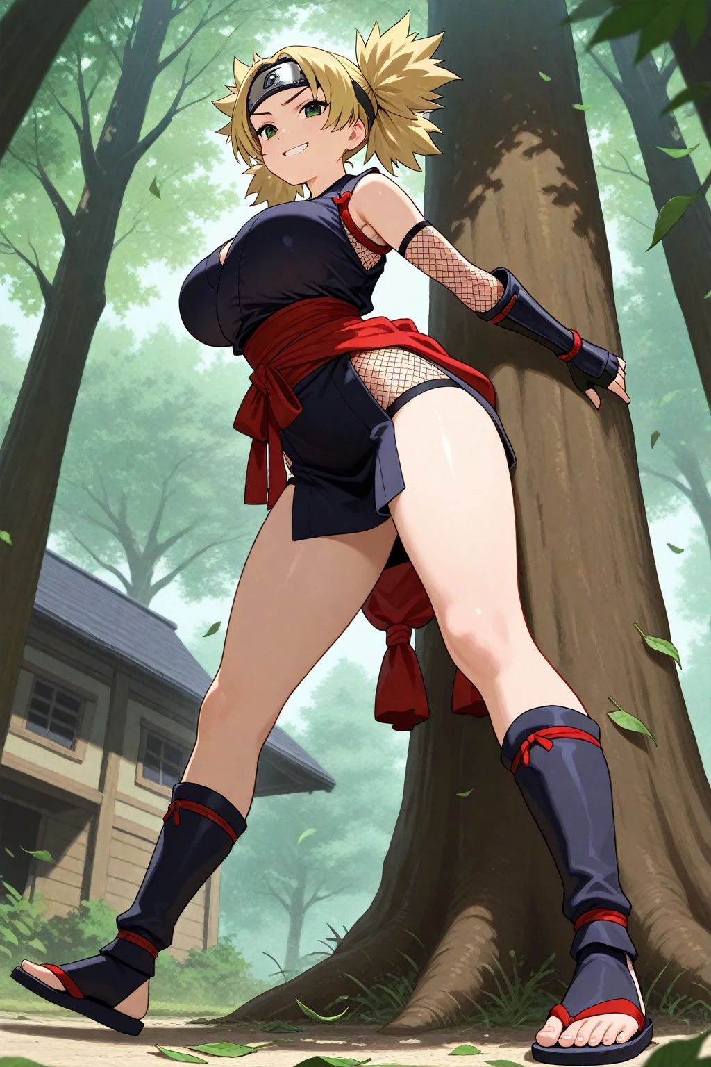 Masterpiece(woman,Huge ,Huge breasts:1.5, とても唇が赤いHuge breastsを強調,Big Ass,Narrow waist,Long legs,Greenish blue eyes,Blonde ) 
8K(Sweat flying:1.4 )8K(Heat rash:1.9 )
 8K(Gal:1.3)
 8K(Staring at me:1.5)
 8K(Anime Style,A floppy smile,What we are looking for,Face mischievous face,The facial expression is accurate:1.7)
 8K(Anime Style,The facial expression is accurate)
8K(Wearing a black kimono:1.5)
8K(hairpin :1.3 ), 
8K(Angle from below:1.5)