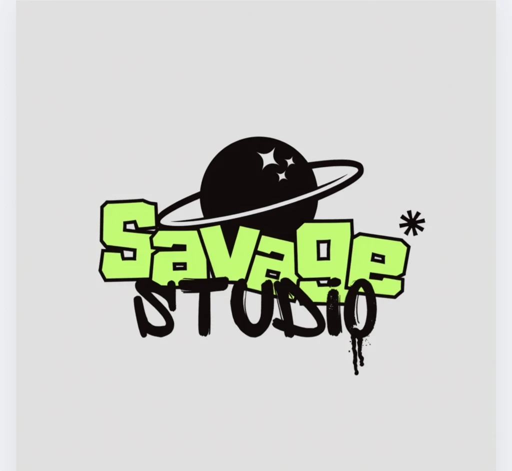 Create a logo for a music publishing profile called funkvibescentral with a black background and smaller letters in two lines 